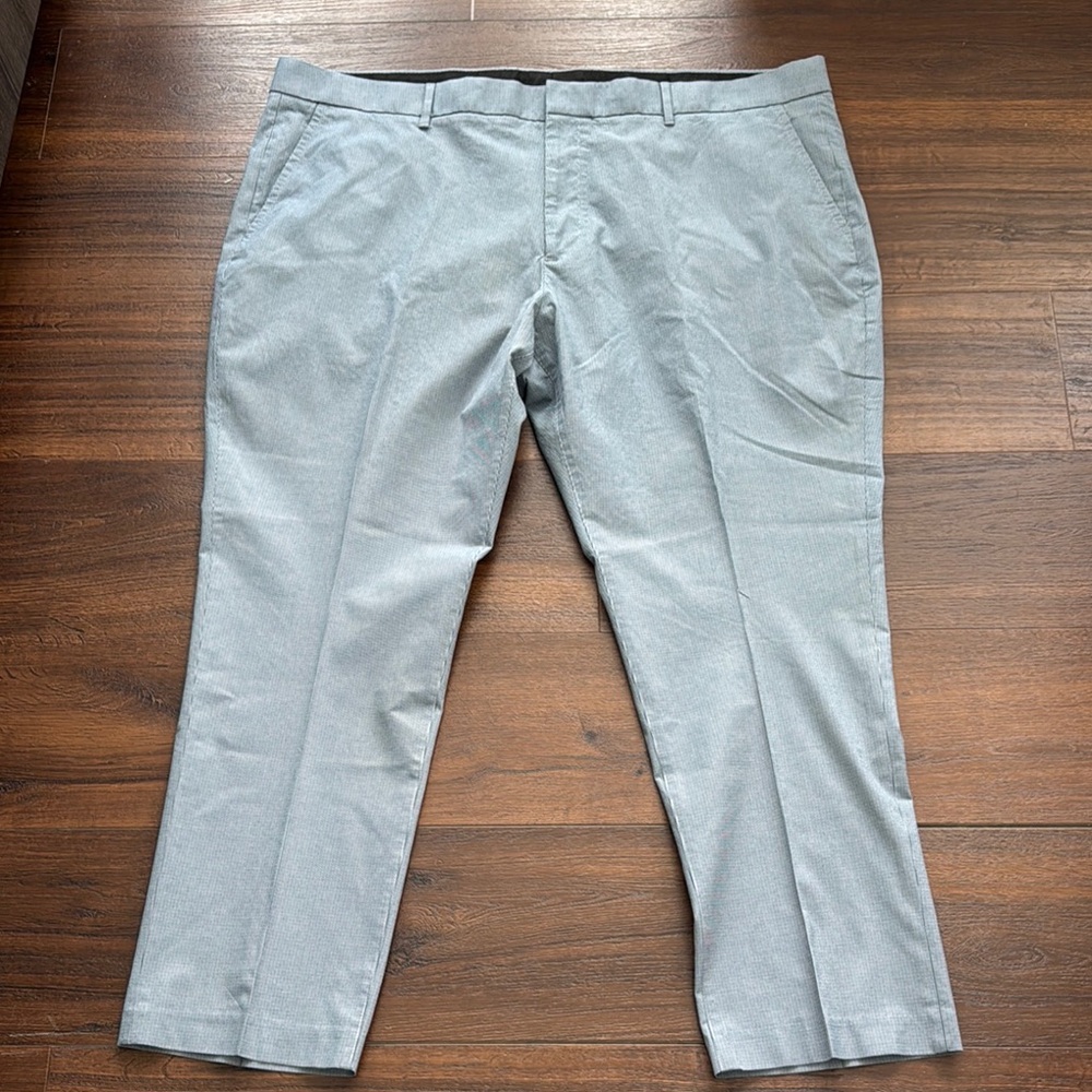 Bonobos NWOT Gray pattern Dress Pants Flat Front Classic size 46 X 30